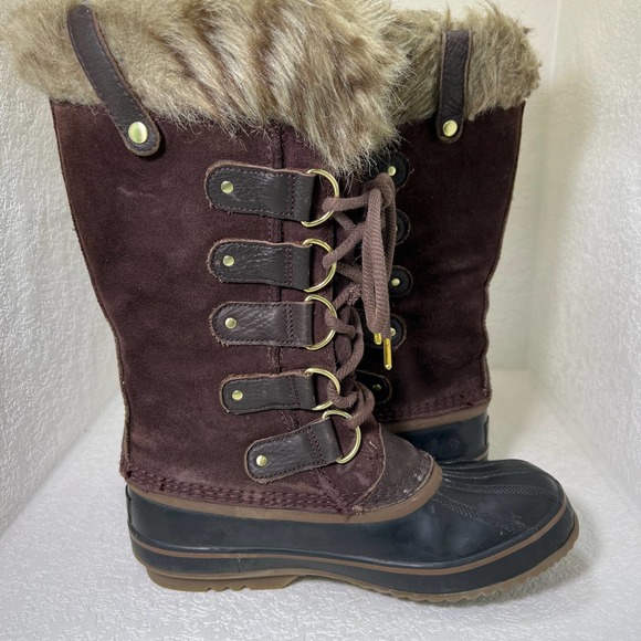 Sorel Joan of Artic suede snow boots Cattail size 8.5 - Picture 5 of 15